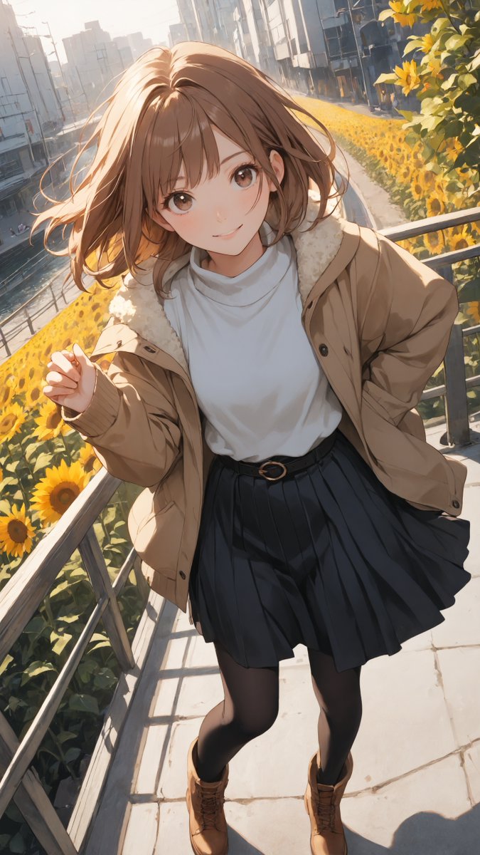 街角で 𝓼𝓾𝓷𝓯𝓵𝓸𝔀𝓮𝓻𝓼 を見つけたよ🌿 みんなおひさまの方を