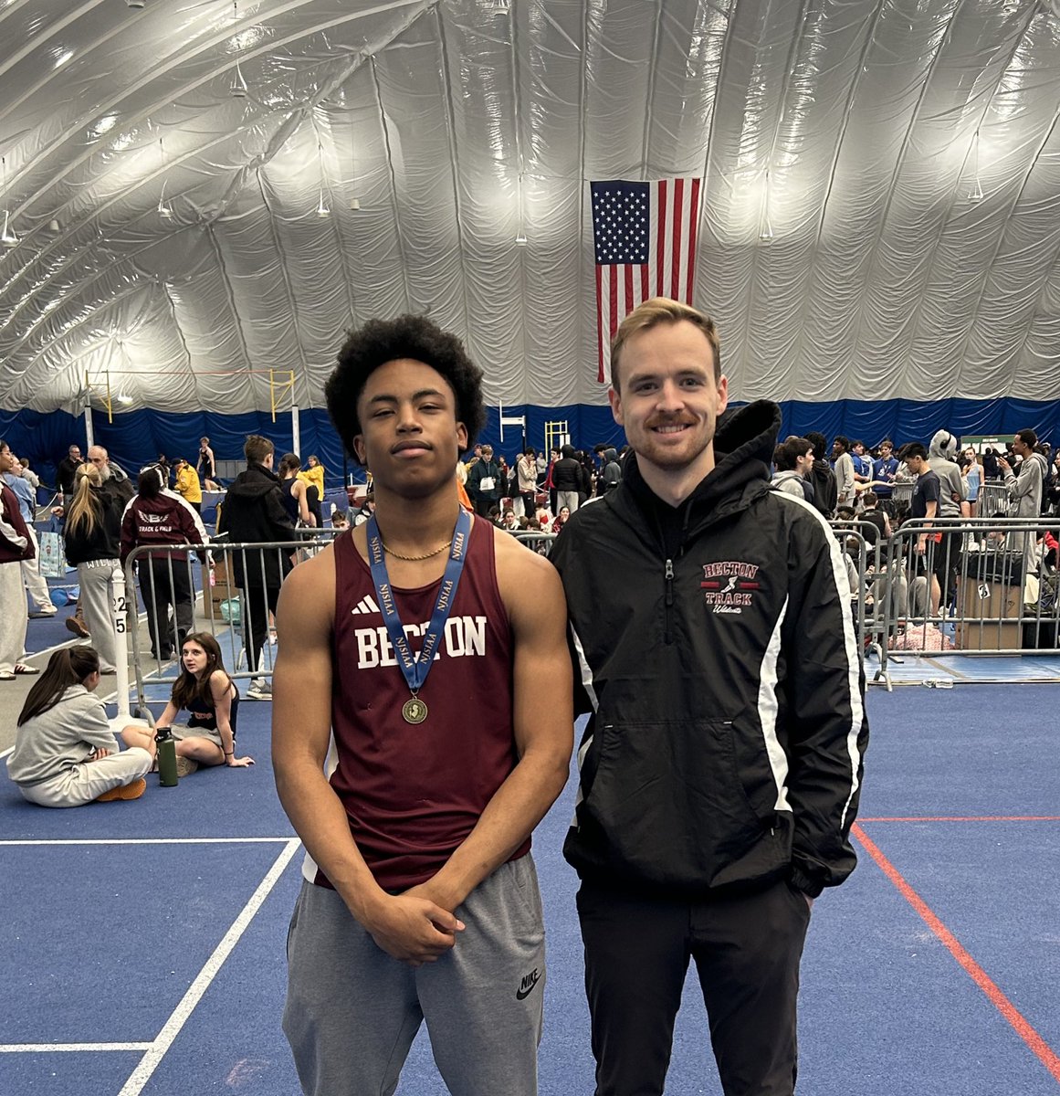 BectonXCTrack's tweet image. Congratulations to Dimitry Bernard, the  North 2 Group 2 High Jump Sectional Champ! Dimitry jumped a huge PR of 6 feet 4.5 inches to set a new Meet Record! Dimitry now ranks as the #1 High Jumper in Bergen County and #8 in New Jersey!! Keep it up Dimitry!! @BectonAthletics