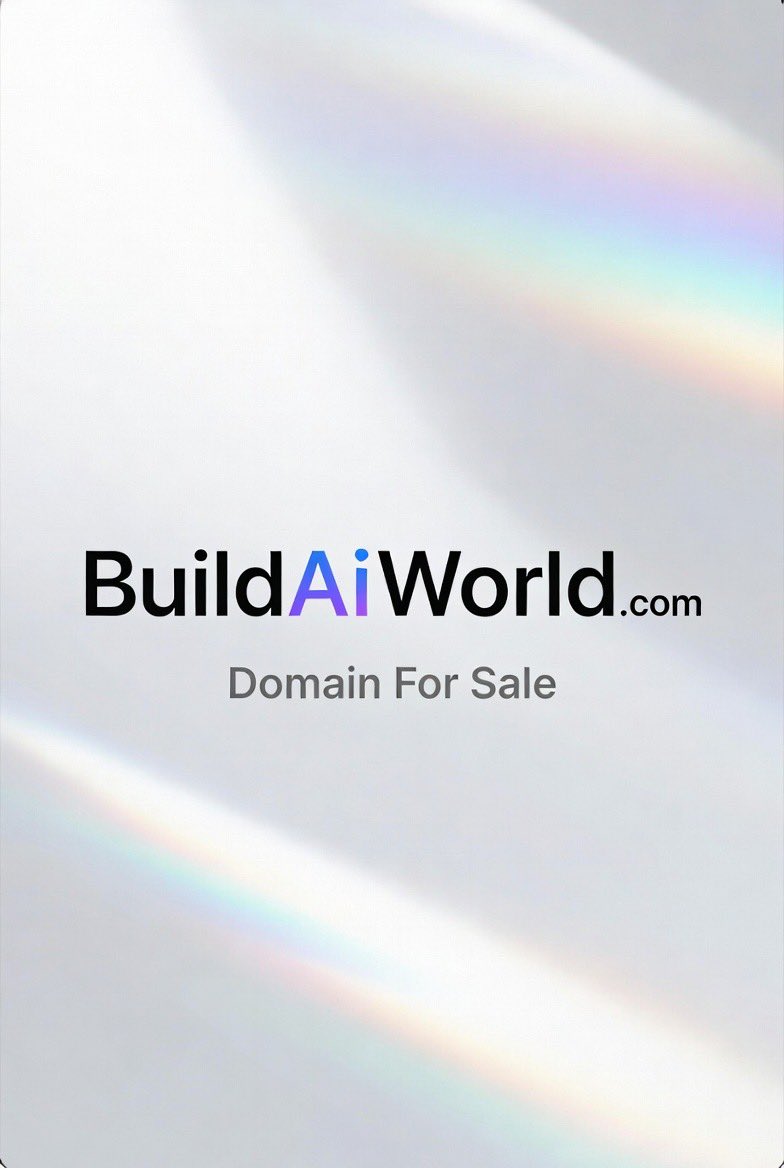 DomainStrategic's tweet photo. Domain for Sale

https://t.co/WHUXVWZ28F

#BuildAiWorld #BuildAi #Build #Ai #AiBuild #AiWorld #AiAgent #AiGlobal #DomainForSale #Domain #DomainNames https://t.co/O22ENLMCfV