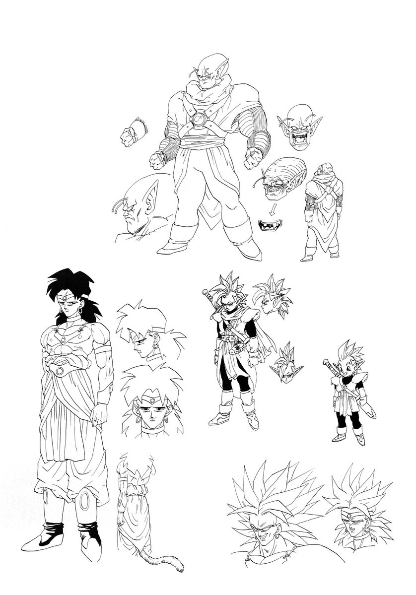 Todos os designs de personagens que Akira Toriyama criou para os filmes antigos de Dragon Ball Z! ✒️🎨