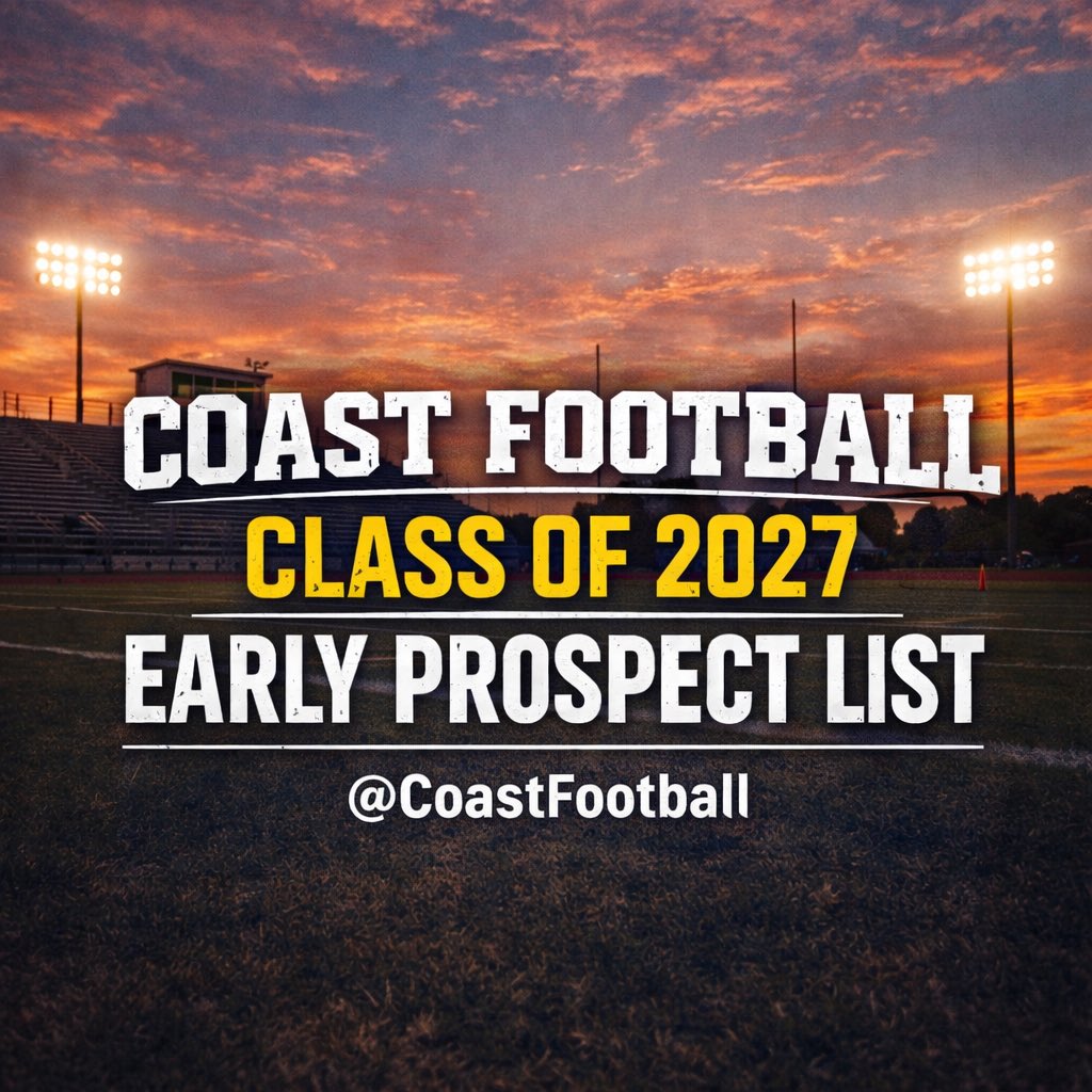 🏈 CLASS OF 2027 — COAST TOP 25 (Early Look)

This is just an early look at the Class of 2027 on the Mississippi Gulf Coast.

These rankings are not set in stone and will change as players grow, develop, and get more opportunities on Friday nights.

There are a lot more than just