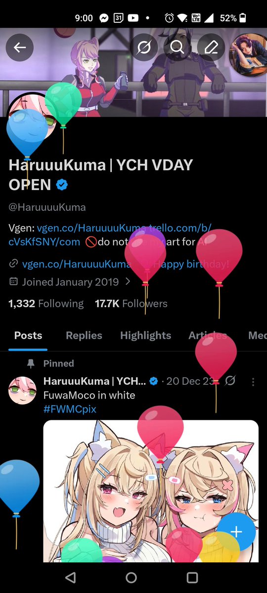 HaruuuKuma | YCH VDAY OPEN (@HaruuuuKuma) / Posts / X