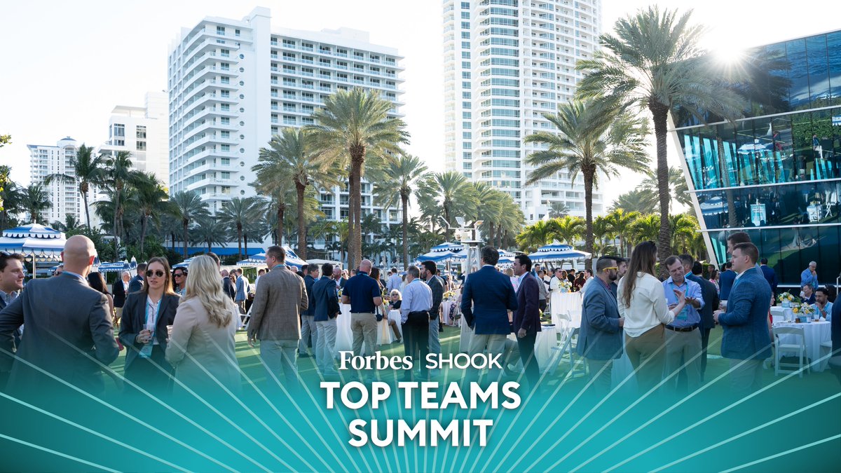 shookresearch's tweet photo. We’re psyched to be kicking off our fourth annual Top Teams Summit, as the nation’s top wealth management teams gather in Miami Beach to share their best ideas, hear from industry leaders, and learn how to make deeper impacts in their clients’ lives.
#ForbesSHOOKTopTeams https://t.co/L8PRZ6lfRq