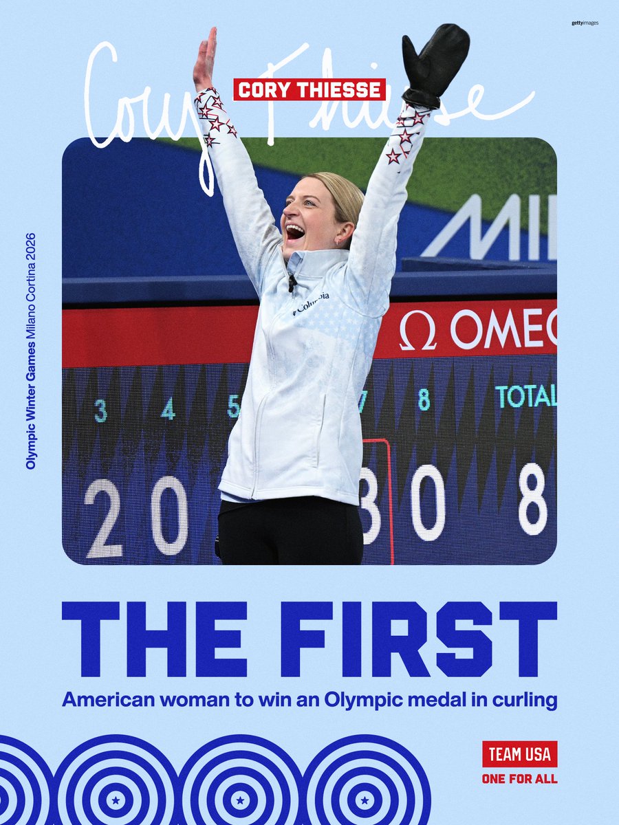 TeamUSA's tweet image. Poised to make history. 💪

Cory Thiesse and Korey Dropkin will go for gold at 12:00 PM ET tomorrow on @peacock and @USANetwork! 

#WinterOlympics