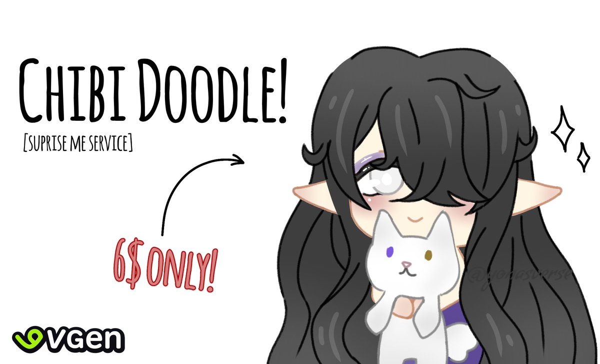 CHIBI DOODLE COMMISSION!

Get yours while it's open! 💫

vgen.co/yonasverse/ser…

#VGenOpen #chibi #doodle