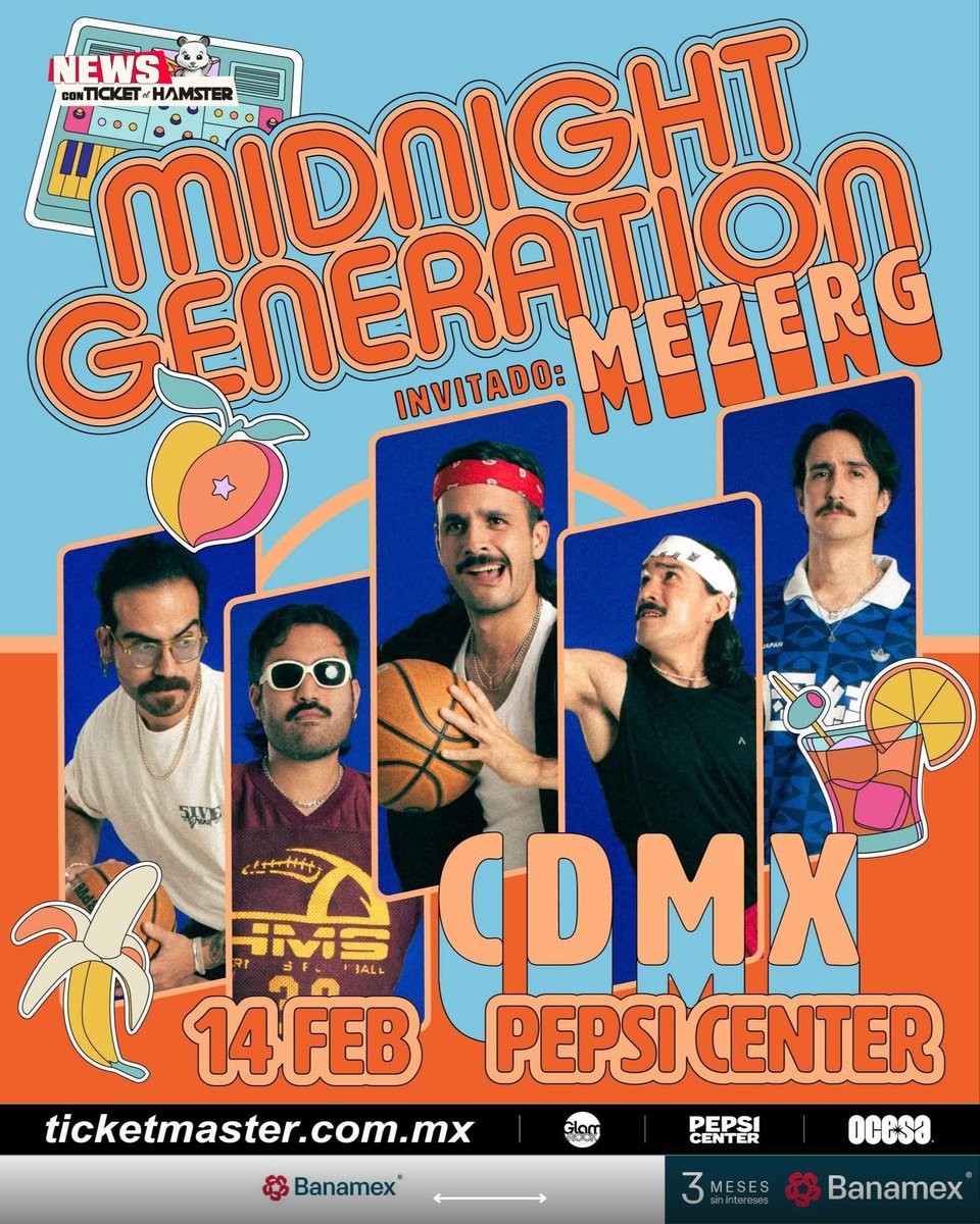 ticketelhamster's tweet photo. Si estás en CDMX el 14 de febrero y buscas fiesta, la cita será en el Pepsi Center con Midnight Generation &amp; Mezerg. 🪩

🎫 ¿Ya tienes tus boletos? ➡️https://t.co/q4UGok0DF3

#MidnightGeneration #PepsiCenter https://t.co/6I6dBWxNRQ
