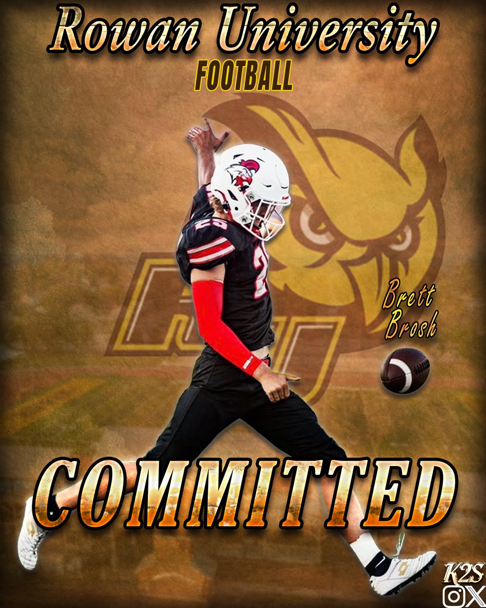 Absolutely blessed to announce my commitment to Rowan University. I wanna thank Coach <a href="/TylerColuccio/">Tyler Coluccio</a> <a href="/Coach_Kirk4/">Andrew Kirkland</a> for giving me this opportunity. Let’s get to work. <a href="/Rowan_Football/">Rowan Football</a> <a href="/WakerionH/">K2S Graphics</a>
