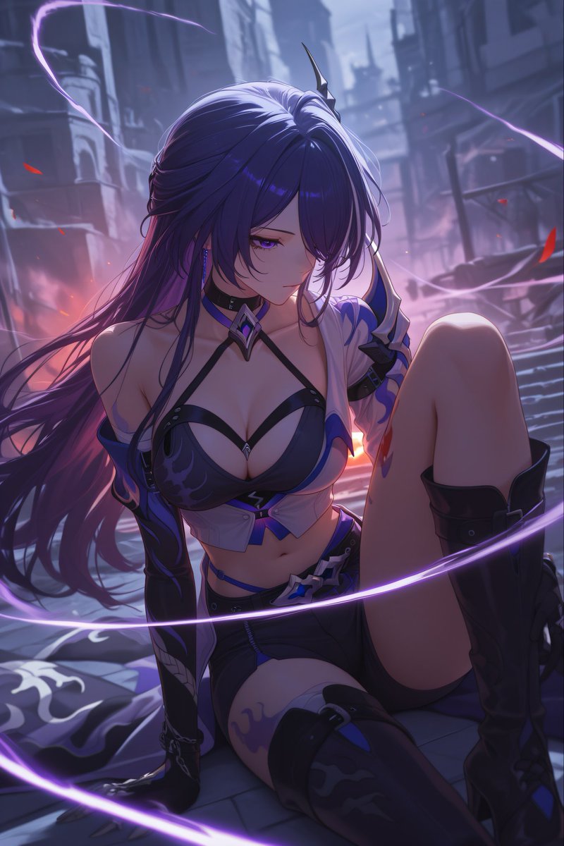 MuchModeOn's tweet photo. “Don’t look back. There is nowhere to go but forward” - Acheron
#HonkaiStarRail #スターレイル https://t.co/YVXAzATKMO