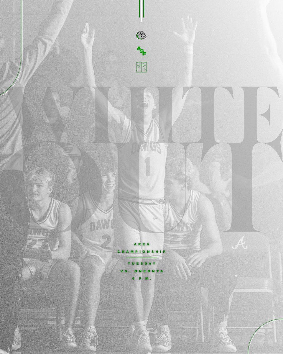AshvilleDawgs's tweet photo. 𝐀𝐑𝐄𝐀 𝐂𝐇𝐀𝐌𝐏𝐈𝐎𝐍𝐒𝐇𝐈𝐏. 𝐖𝐇𝐈𝐓𝐄 𝐎𝐔𝐓.
Presented by Kell Realty

📍 Ashville High School
📆 Tuesday, January 10th
⏰ 6:00 p.m.
🏀 vs. Oneonta
🎟️ $10 https://t.co/xHQkmu4GnD