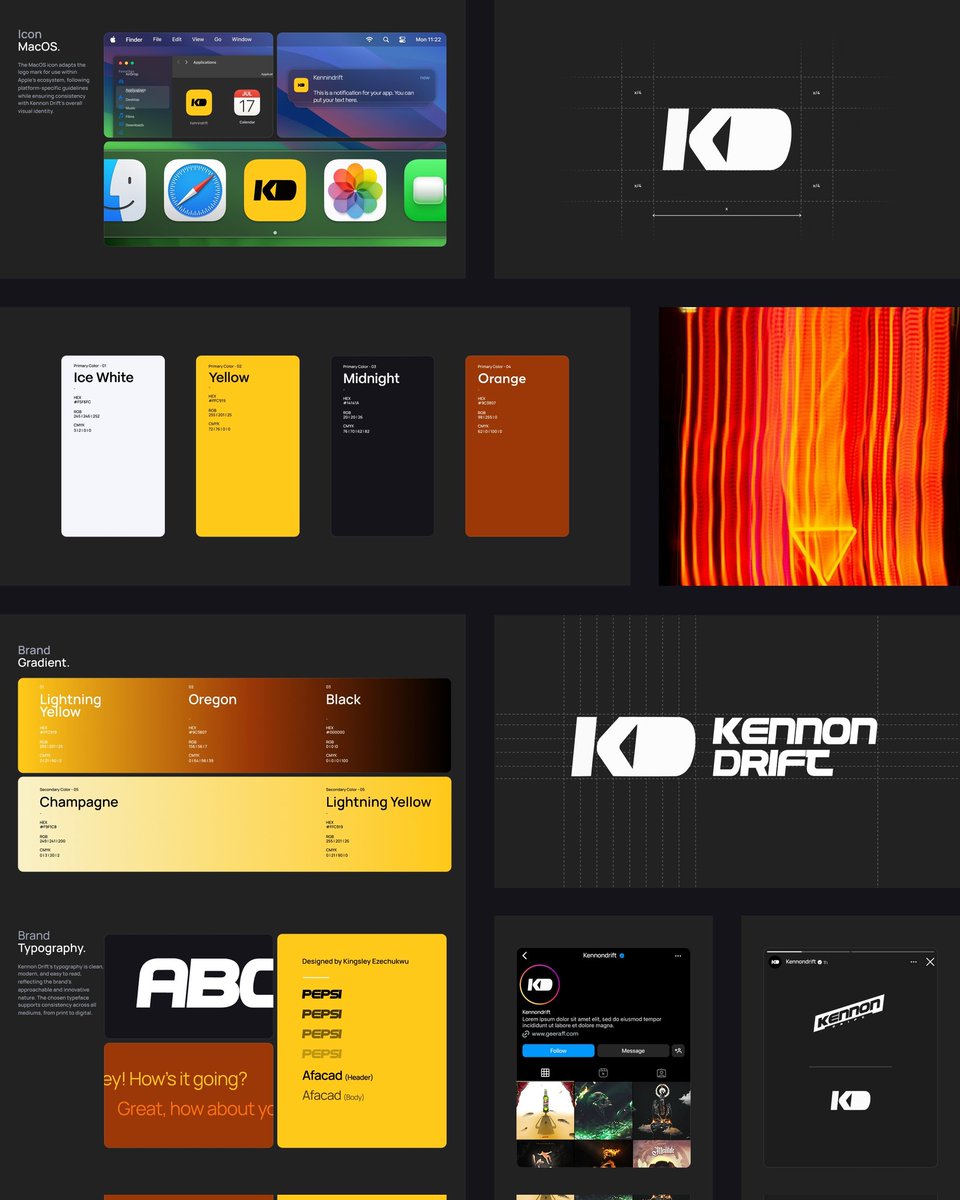 Kennondrift2's tweet photo. Rebrand,
Let's take a step forward.

A bold evolution built for clarity, consistency, and impact. This rebrand centers on a strong, minimal identity system that scales seamlessly across digital and physical touchpoints. 

#logo #branding #identity #brandidentity #design https://t.co/TYFQugvxuK