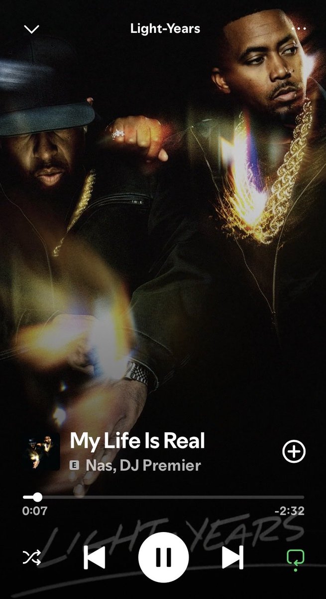 Still in rotation? <a href="/Nas/">Nasir Jones</a> <a href="/REALDJPREMIER/">DJ Premier</a> #LightYears #BlackBondGirl