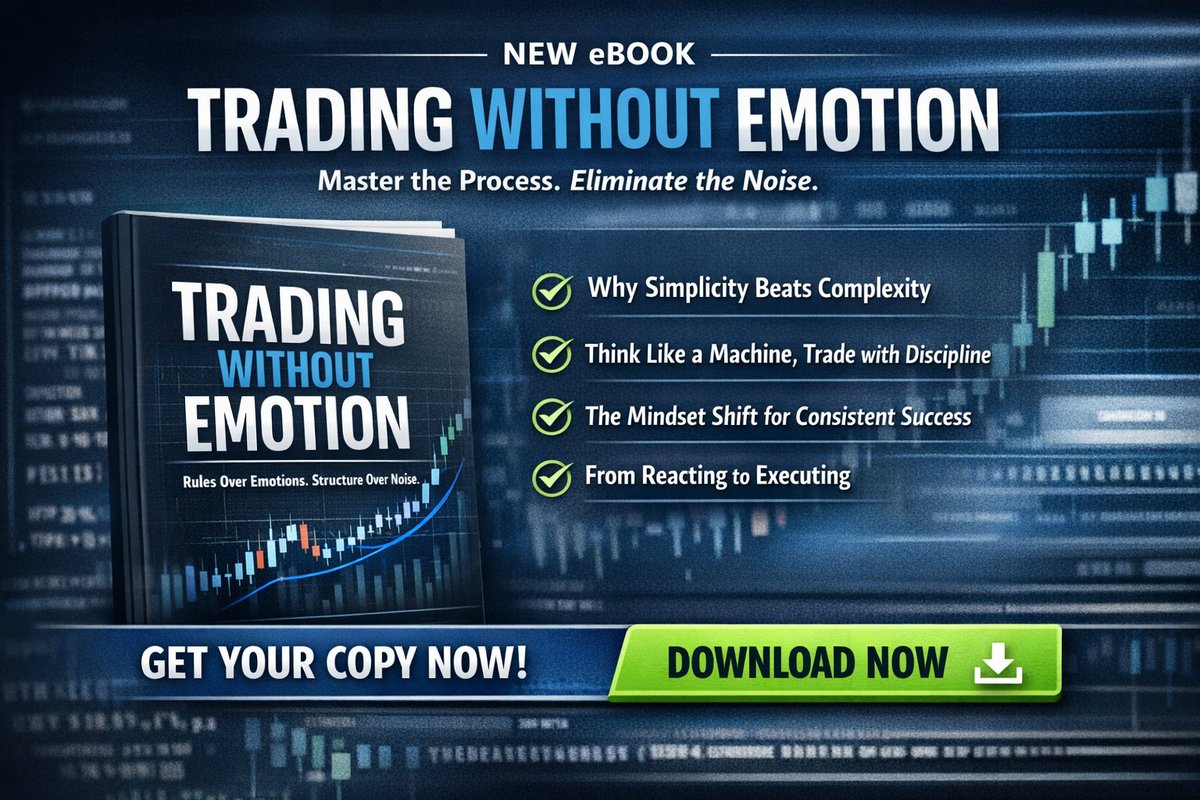 AutoMechTrader's tweet image. Most traders lose because they trade emotions.

This ebook breaks down rules-based, mechanical execution—no hype, no opinions, just process.

If you want consistency instead of chaos, start here.
📘👇
tinyurl.com/TheEmotionless…