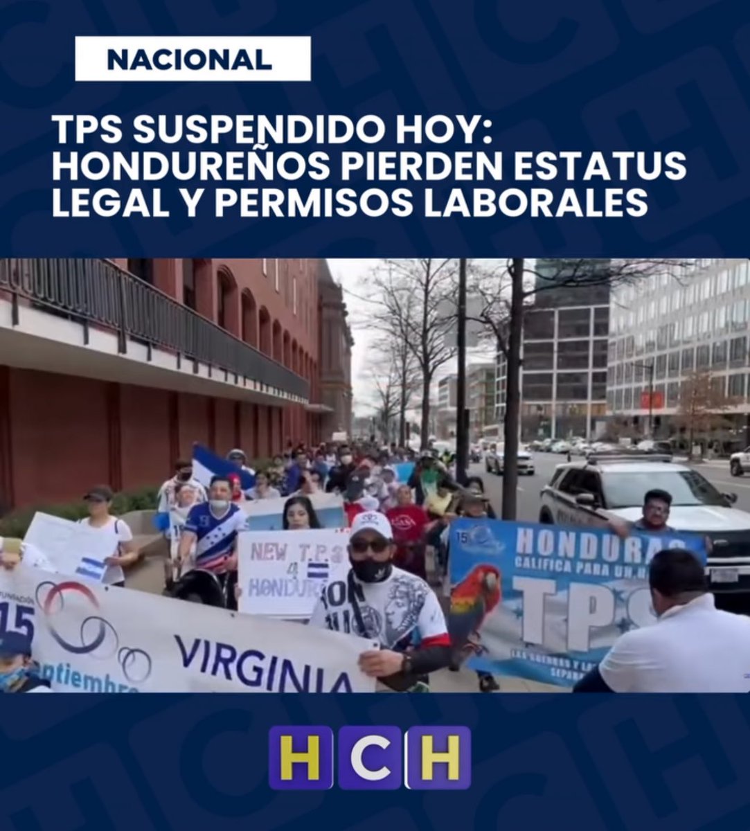 Lo dicho.

Nasry entregó el país, y va a ayudar a Trump a expulsar a nuestros compatriotas de EEUU.

Con la aprobación de Nasry Asfura, hoy EEUU canceló el TPS para los Hondureños en EEUU.