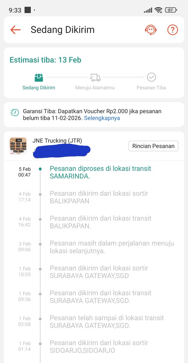 sunusaja's tweet photo. Sibuk sekali sepertinya. Masuk kota tanggal 5, tanggal 10 belum diantar. Harus tunggu sampai tanggal 13. @JNECare https://t.co/70D1aYRrZs