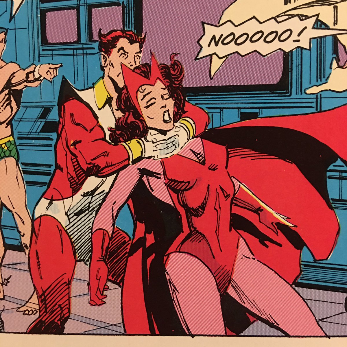 TaciturnWatcher's tweet photo. ::The Watcher remembers when Starfox started to choke out the Scarlet Witch:: https://t.co/8xG0KixOFI