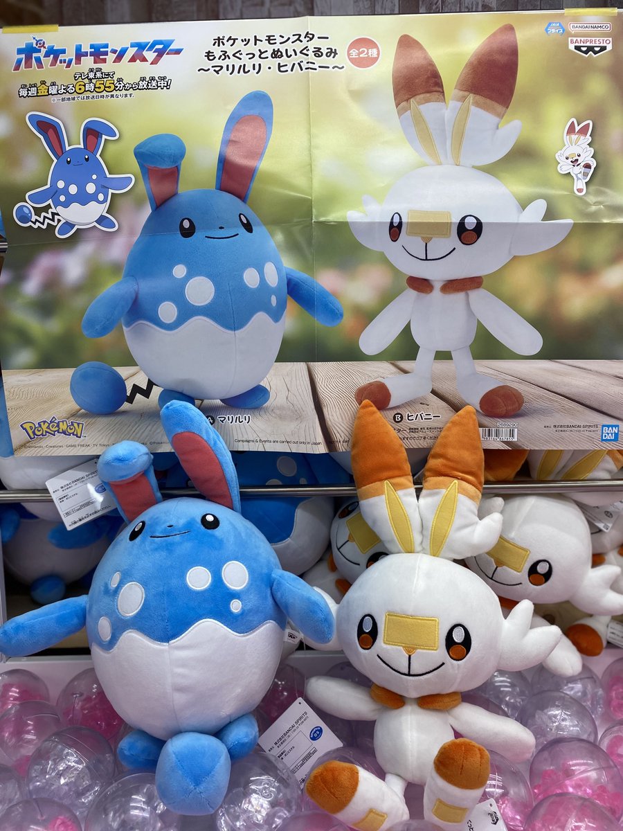 🫧新景品入荷情報🩹 ポケットモンスター もふぐっとぬいぐるみ