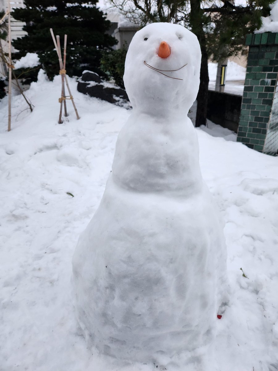 イタリア人パパさん作品⛄️
仕事から帰ってきたら、可愛くなってましたwww