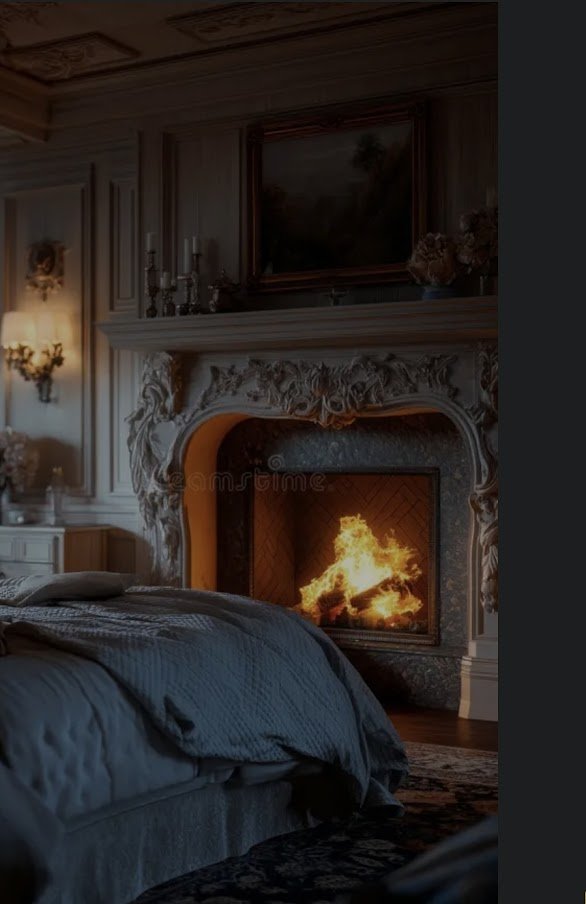 SmartassLisa's tweet image. 02/06
@3wordspoet1
#3wordspoet
📸:  Dreamstime

Cozy bedroom #fireplace.