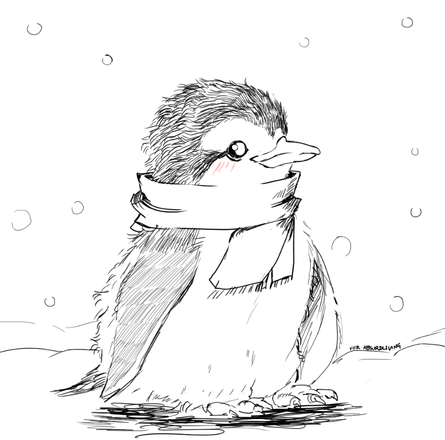 Baby Penguin Sketch