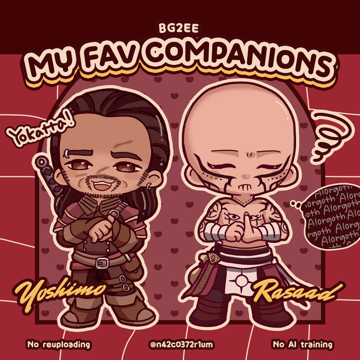 n42c0372r1um's tweet photo. #BG2EE My fav companions!
全く違う方向性で手を焼く男二人🪤🌞 https://t.co/pdGUGHp4Eo