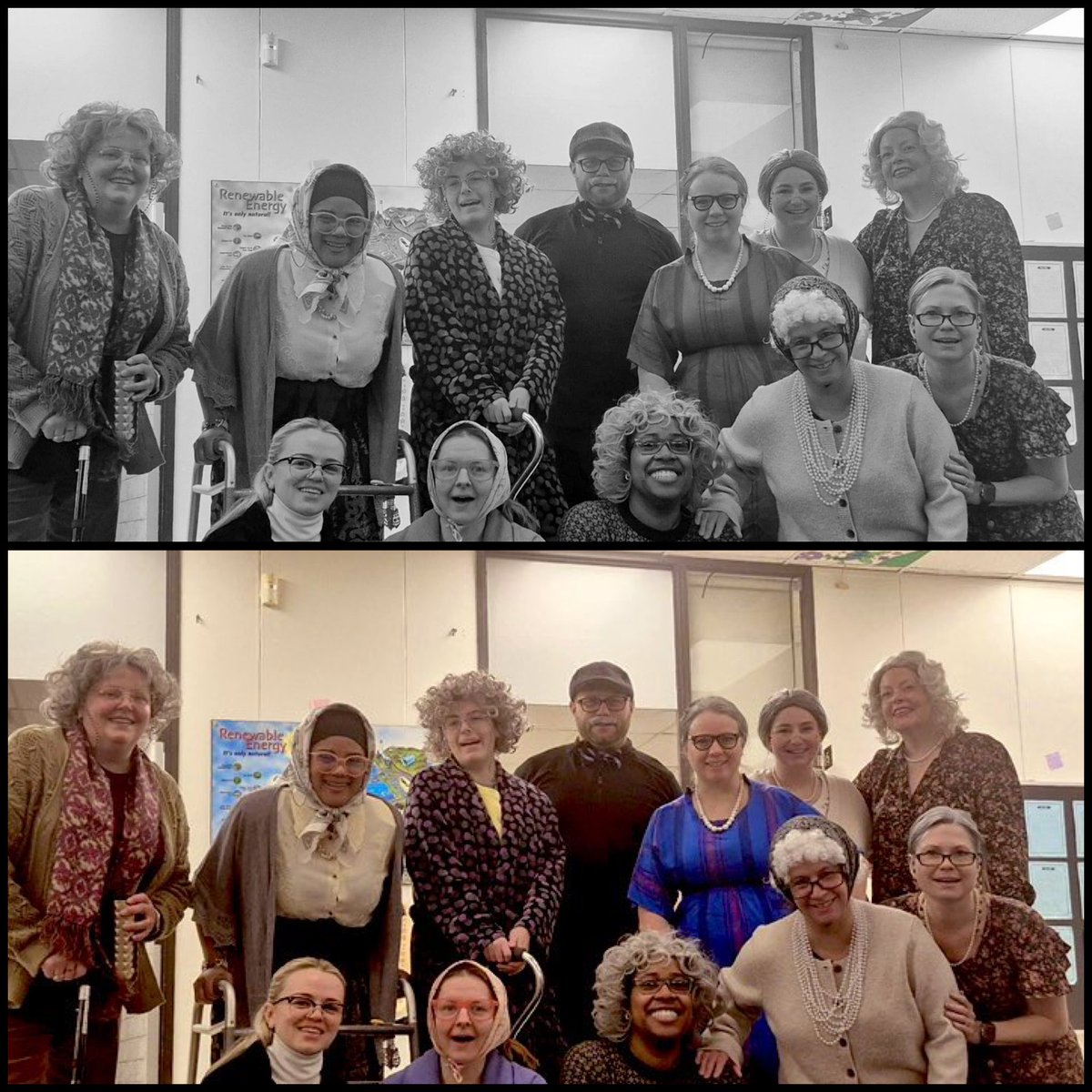 Ms_P_Hall's tweet photo. Straight outta pension…had to return to work for supply days 😂 #100DaysOfSchool @GShepherdOCSB #100YearsOld https://t.co/LorUFTPLpH