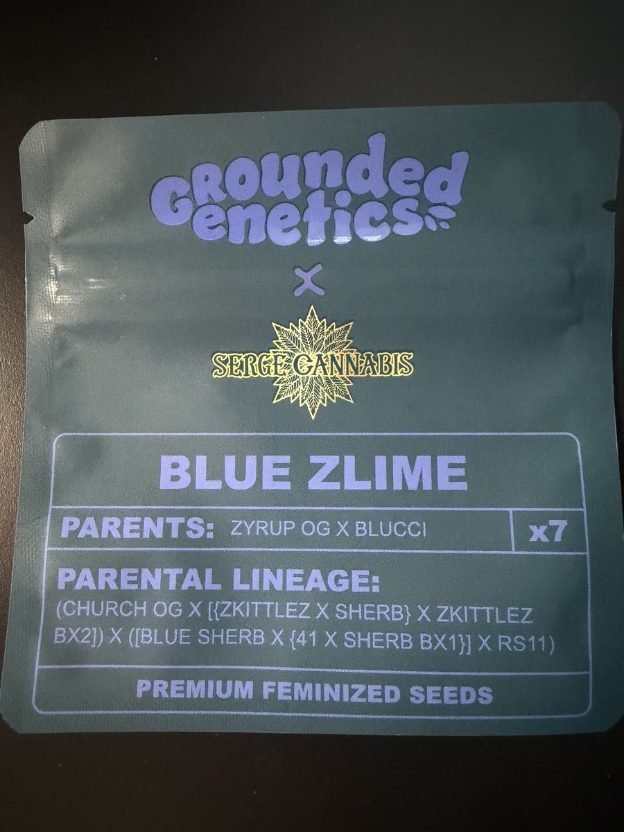 CannabisSerge's tweet photo. BLUE ZLIME 
Zyrup OG x Blucci
@GroundedGenetic x SC Collaboration

Grown &amp; Selected by SC https://t.co/zh1qWT3Mcc