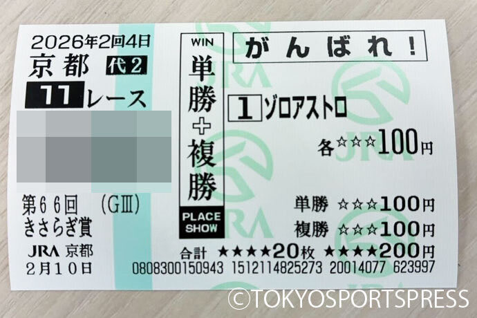 本日の京都競馬の馬券には「代２」（代替の代替）とレアな印字が…！