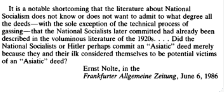 The paragraph by Nolte that made Habermas and all of the West German establishment completely lose their shit.