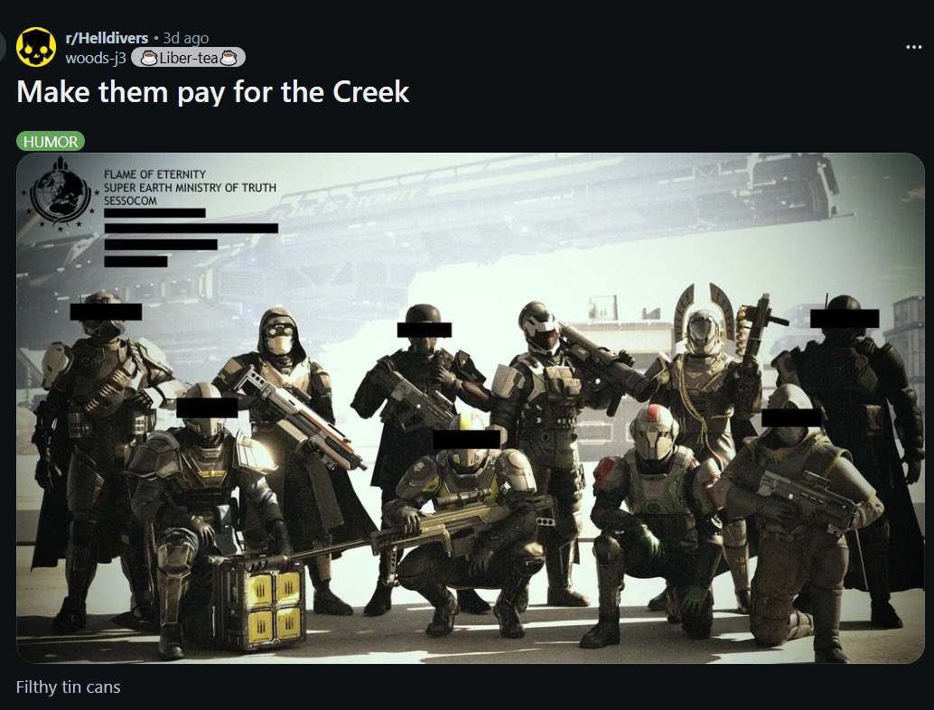crowforfreedom's tweet photo. @helldivers2 https://t.co/MxKJ1vDKGa