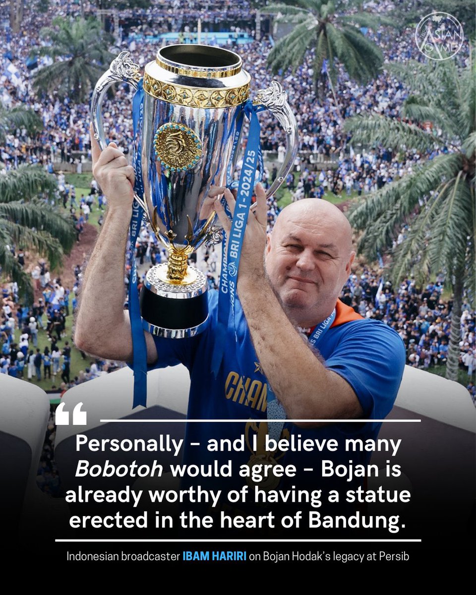 Beberapa hari lalu melalui mas <a href="/firzieidris/">Firzie A. Idris</a> saya dapat kesempatan untuk di-interview oleh The Asean Game.

Membicarakan tentang Persib, Bojan Hodak dan kulturnya. Baca disini ya 👇🏽
theasiangame.net/the-best-coach…