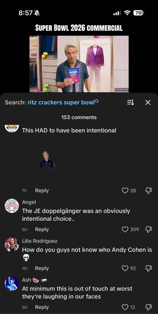 they’re on tiktok claiming andy cohen is jeffrey epstein