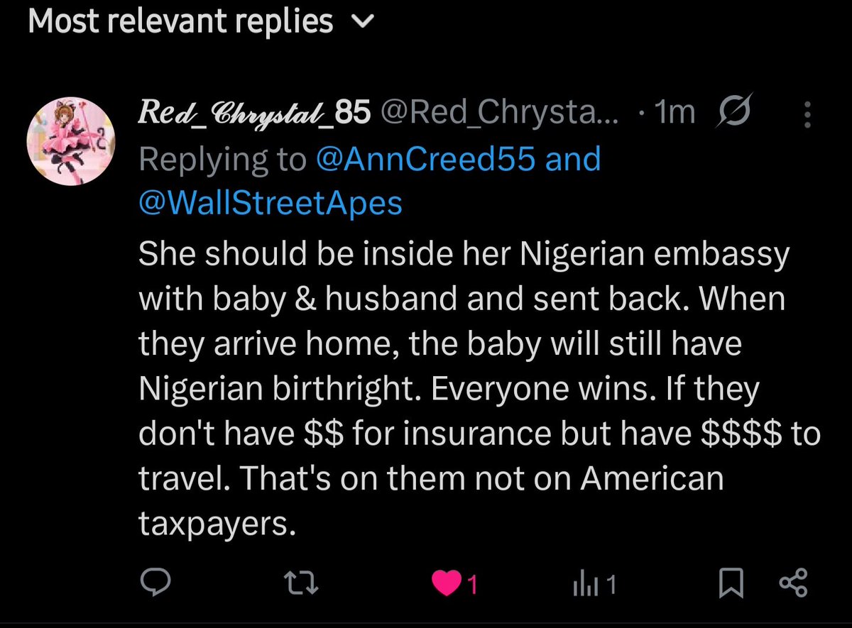 Red_Chrystal_85's tweet photo. @realmindynoel @WallStreetApes Absolutely! https://t.co/gUDG9P8k7A