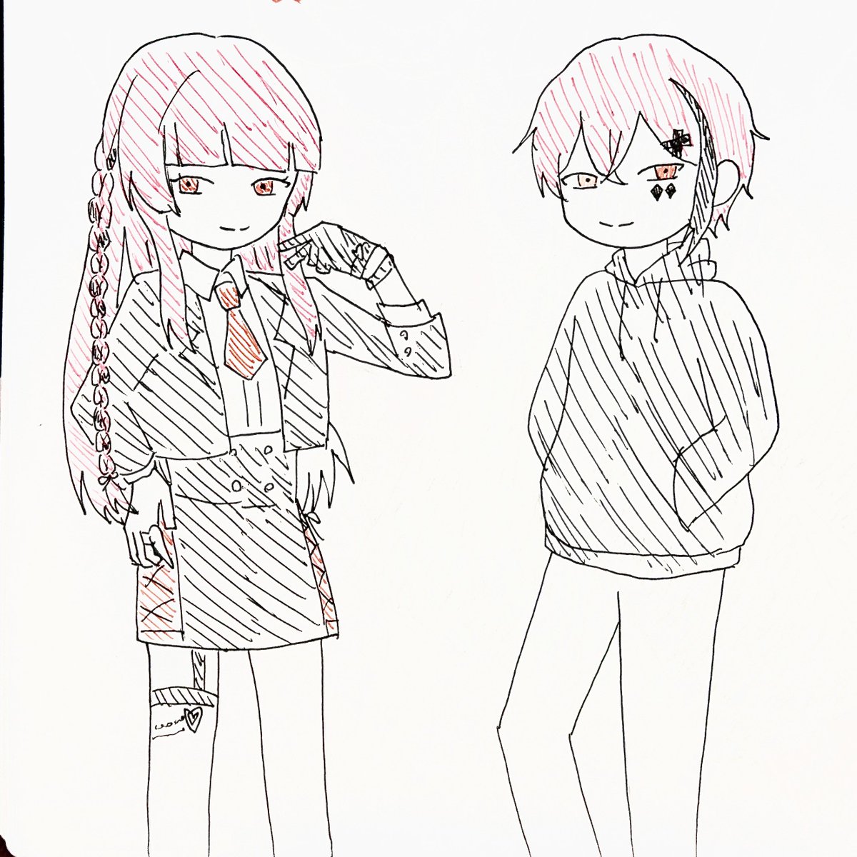 部屋片付けてたらボールペンいっぱいもらった時に試し描きしたロスちゃん出てきた可愛い