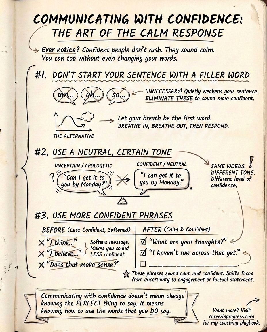 The fastest response isn't always the smartest.

Communicating With Confidence: