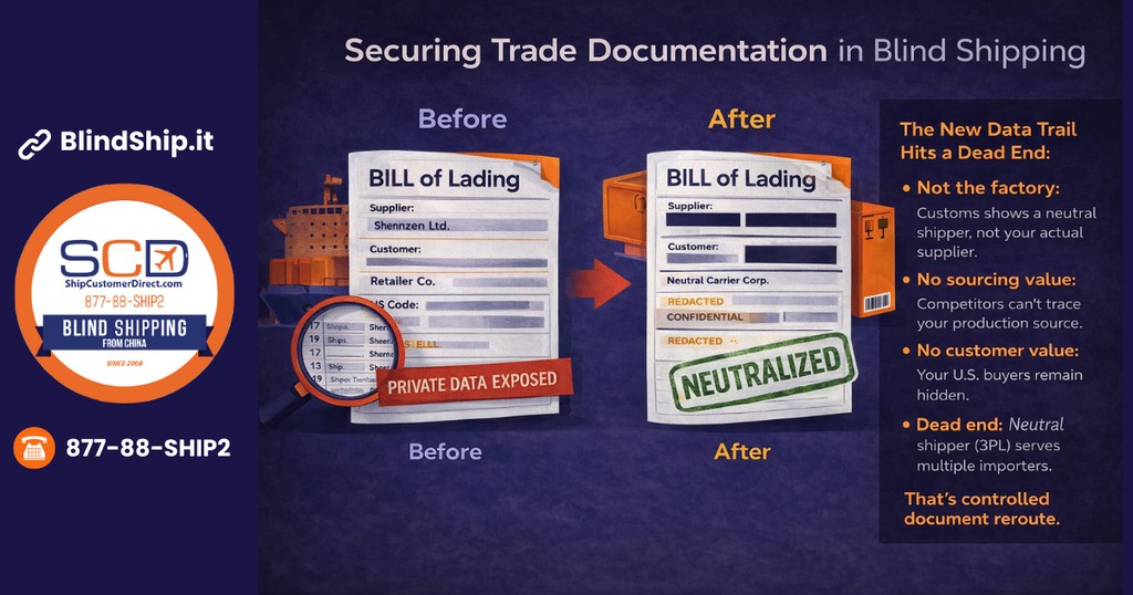 SCDblindShip's tweet photo. Hi Importers.
Competitors read your trade data like a blueprint.
Every BOL filed is public. Madness!

That’s not theory. It’s how suppliers get exposed.

https://t.co/sNpgWJ04NK 
📞 877-88-SHIP2 | 🔗 https://t.co/fCbvwSJokM

#BlindShipFromChina #TradeDataRisk #DeliverDutyPaid https://t.co/uoWQObmQFP