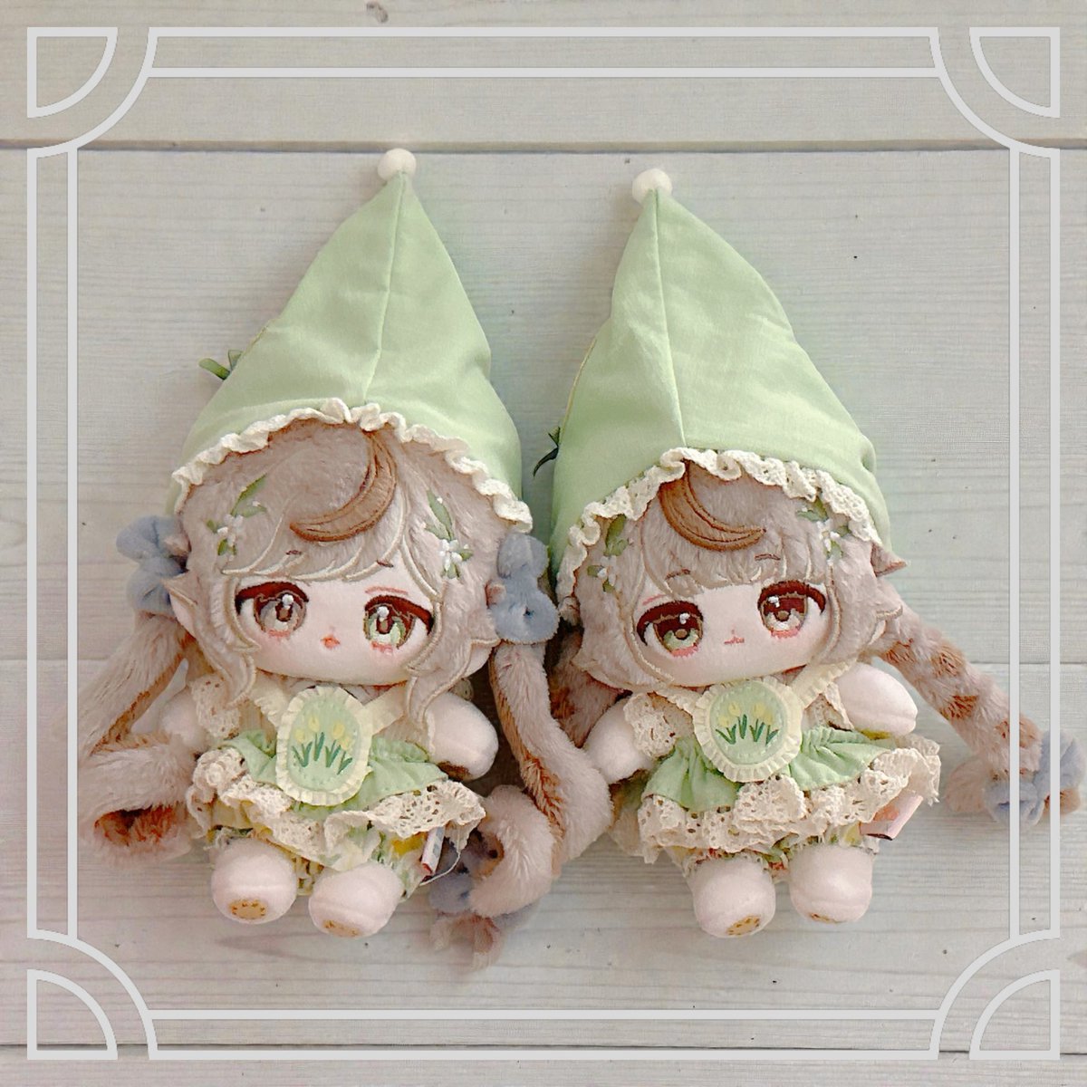 ぺろもぐ、付け毛をつけたり交換もできるのですきな組み合わせにできるよ〜