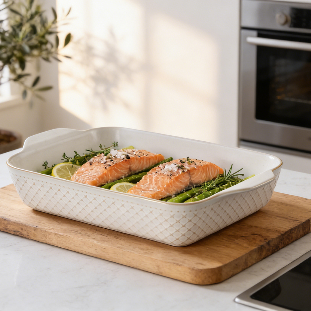 dowanceramics's tweet image. Golden hour dinners hit different. ✨
Salmon, asparagus, a few lemon slices, and one baking dish that goes from oven to table beautifully.

Because the best meals aren’t complicated—just comforting.

#dowanceramics #Dowangifts #homecooking
#kitcheninspo #oventotable
