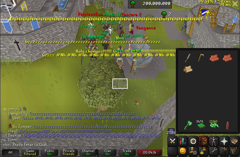 200m woodcutting #1!