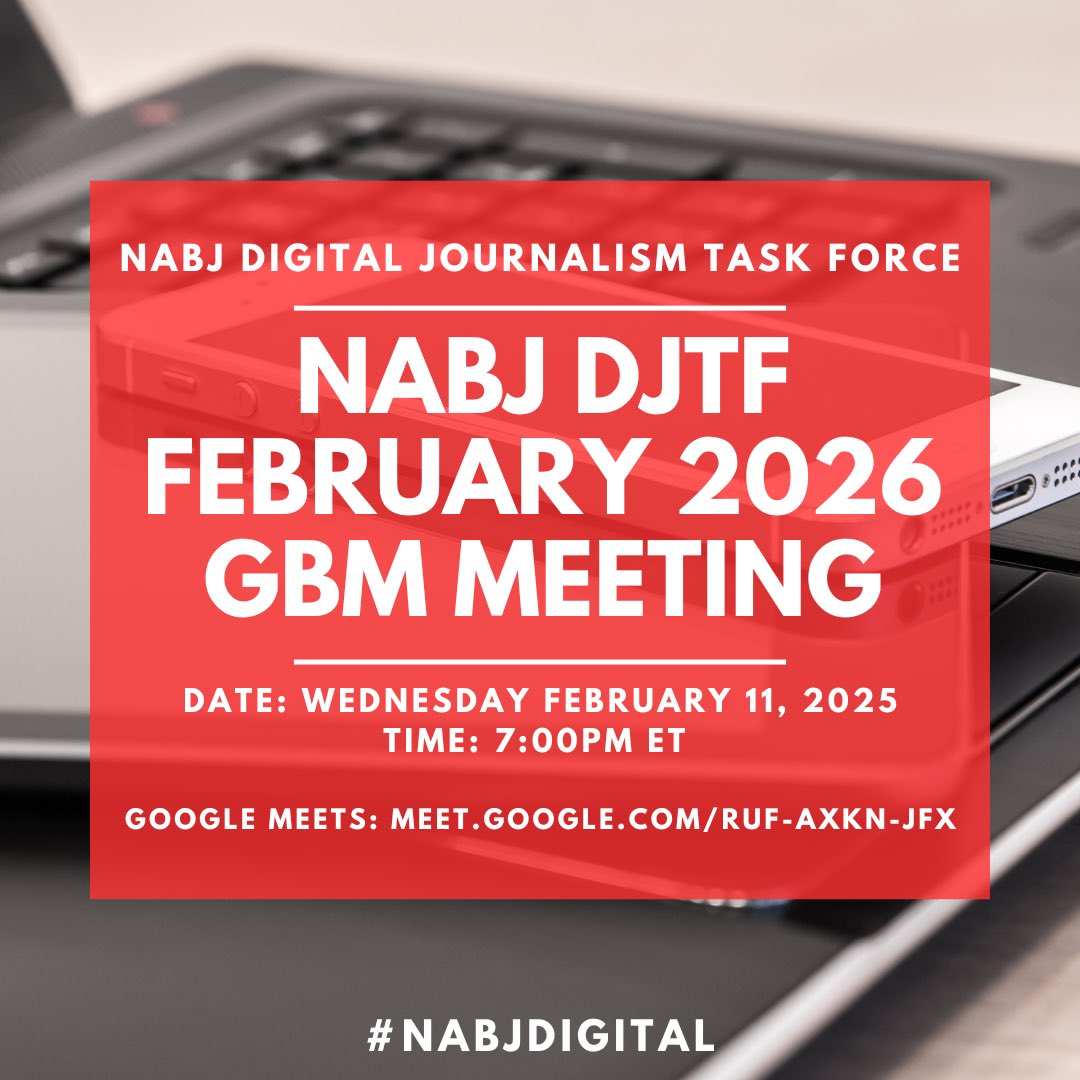 NABJ Digital Journalism Task Force tweet media