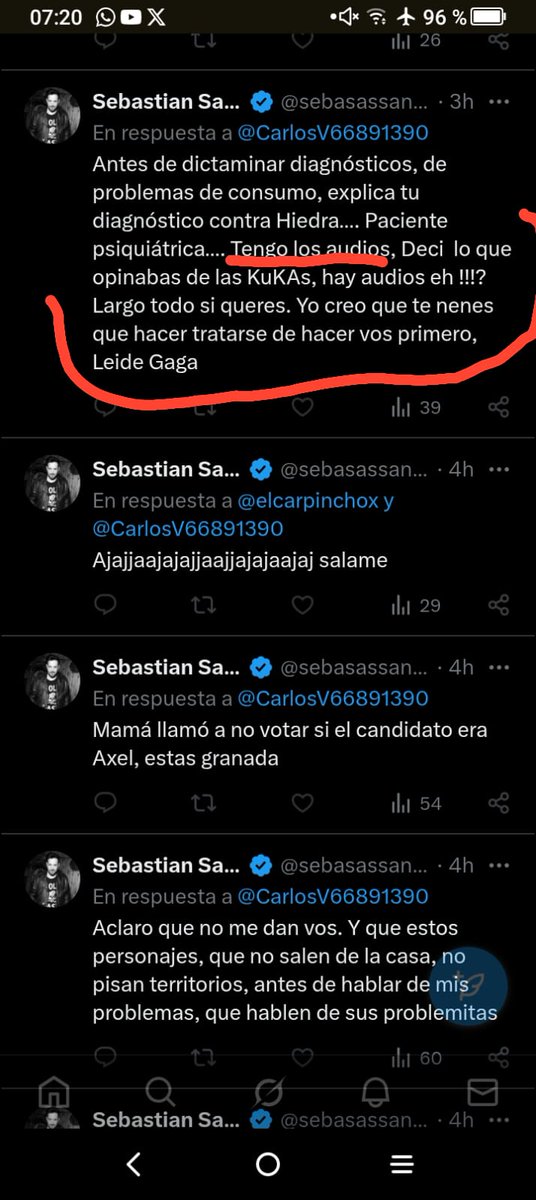 GusanooTV's tweet photo. @CarlosV66891390 Se les borro el posteo y el audio , pobrecita tu amiga Libertaria https://t.co/nRrw6pJLoN