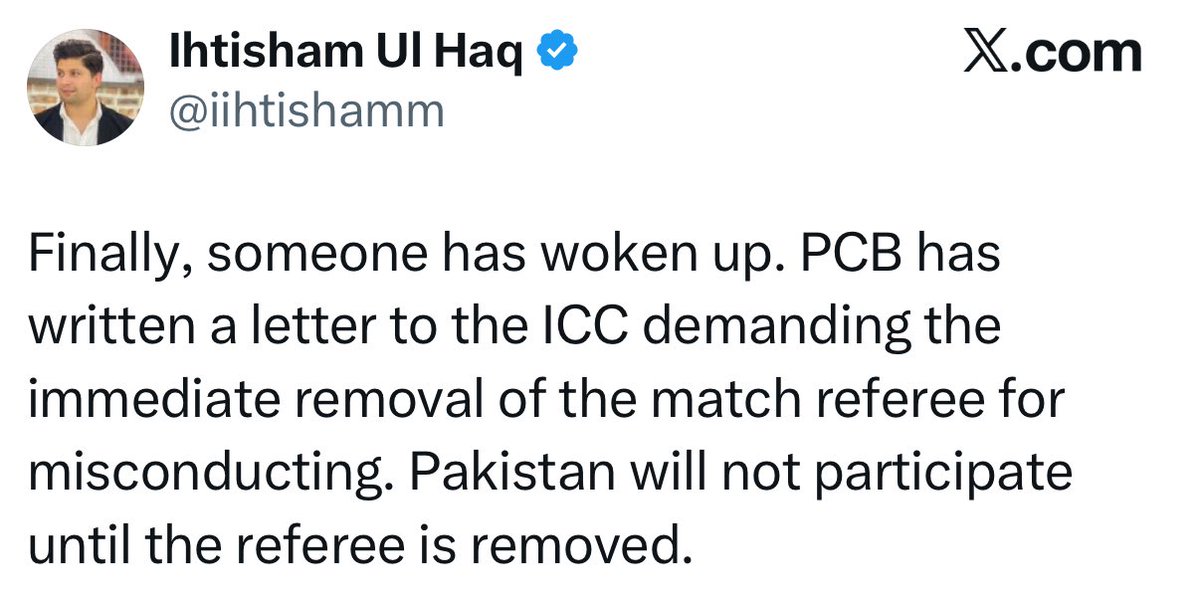 Yaad aaya kuch - Andy Pycroft - Asia Cup 2025 - Hum nhi khelenge, Phir khel bhi liya aur Andy Pycroft match referee bhi tha 😂

Ye log us time bhi churan bech rhe the aur aaj bhi 😅