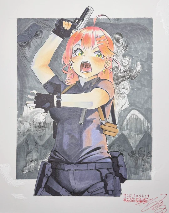 い"て"え"え"え"え"え"え"え"え"え" #miko_Art #みこなま #RE4