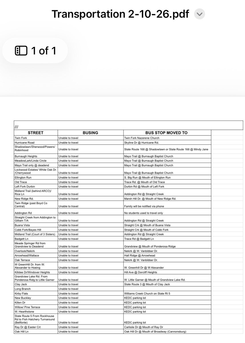 ECA Families, We do apologize for this late message as we continue getting new details about busing for tomorrow morning. In addition to the roads that cannot be reached safely, the following buses are cancelled for preschoolers: 
+AM Buses 181, 222, and 241 +PM Bus 222👇🏻👇🏻👇🏻👇🏻