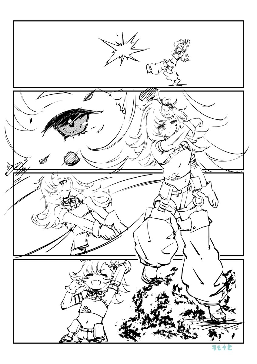 ZZZ_ive's tweet image. comic1（4/29）に出す本（カリュドーン➕雅）の原稿描いてます
↓パイパー
#zzzero  #PiperWheel