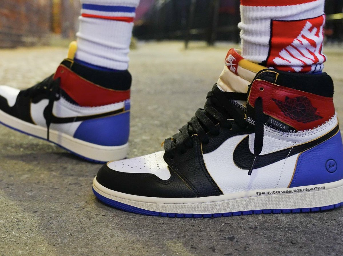 Fragment x Union x Air Jordan 1 High “Varsity Red/Sport Royal” drops February 27th via Nike SNKRS 🔵🔴