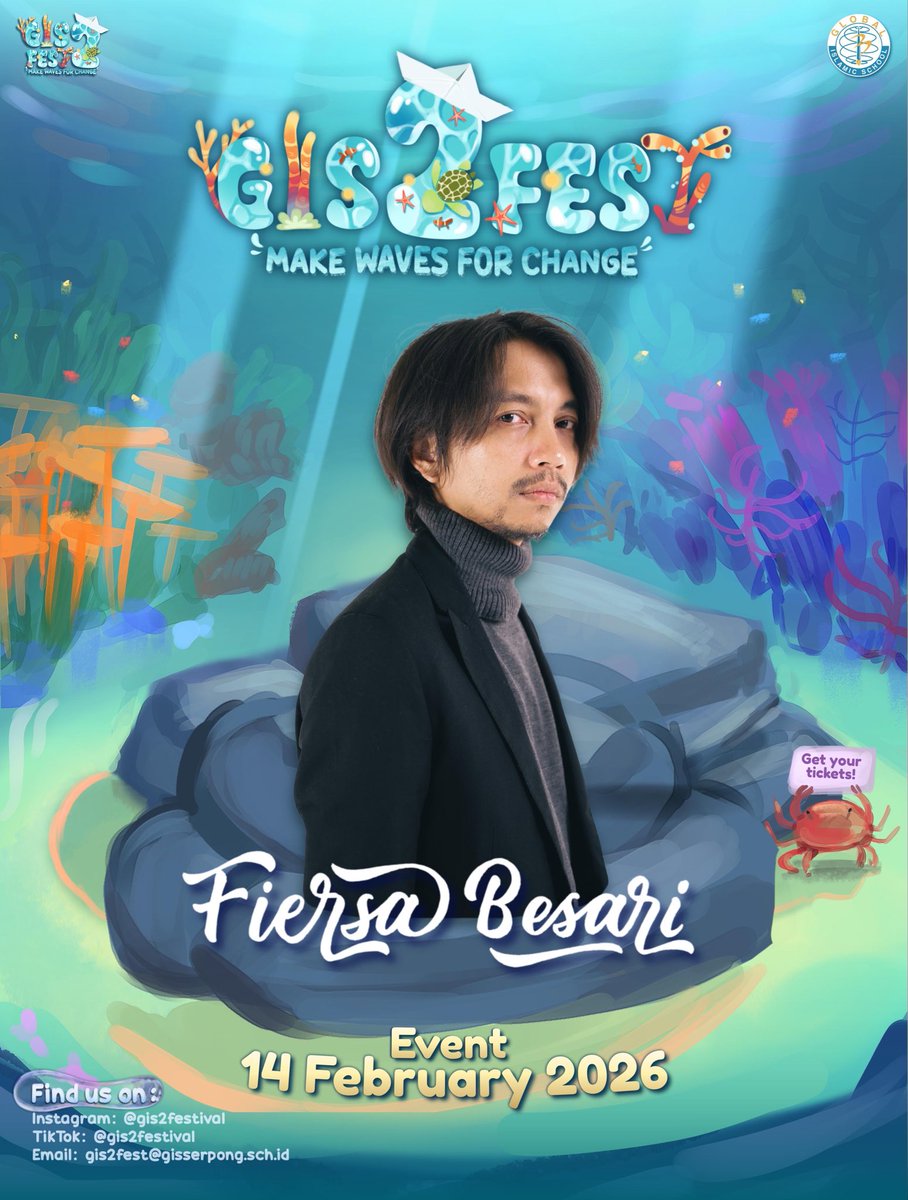 Serpong, sampai jumpa di GIS2Fest
.
Sabtu, 14 Februari 2026
Green Field Global Islamic School 2
.
.
Info: Instagram.com/gis2festival