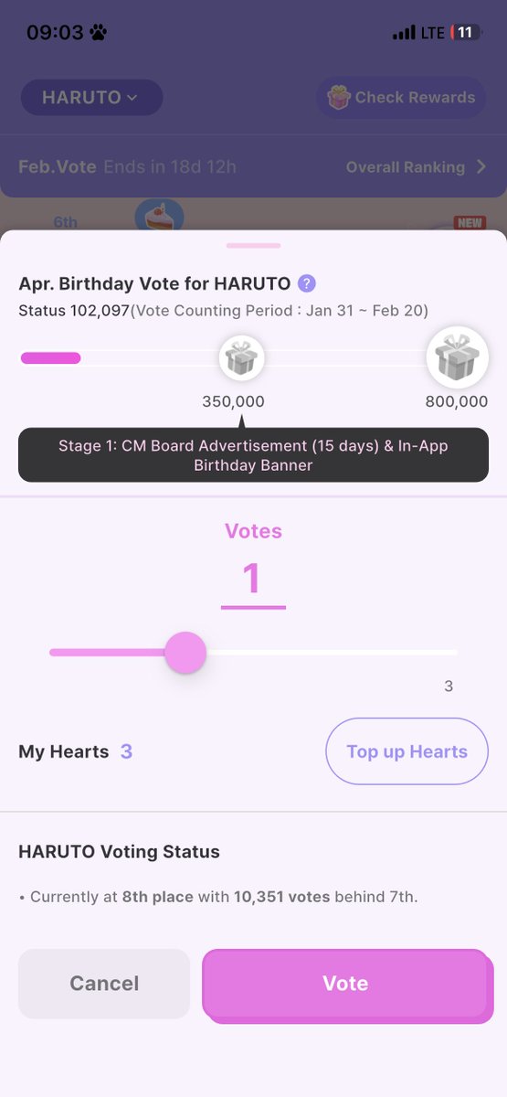 HARUTO VOTING TH tweet media