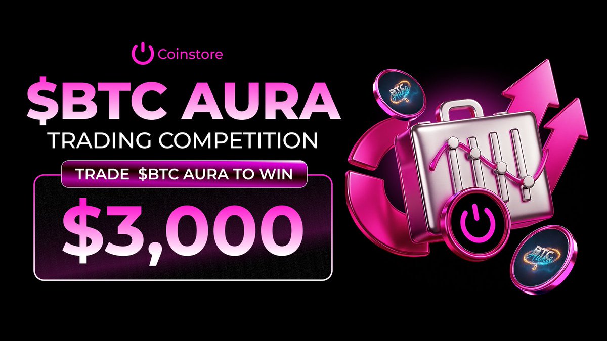 The official $Btcaura TRADING COMPETITION is NOW LIVE on <a href="/CoinstoreExc/">Coinstore</a> !

A  $3,000  prize pool is now open.

Test your trading skills and compete for the top prize.
🗓️ Event Period:  February 9, 2026 –  February 16, 2026

🔗 Enter the competition: coinstore.com/#/trading_cont…