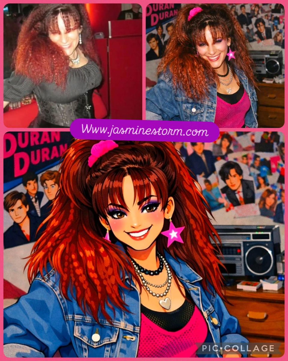 I took my original photo of me and asked AI to put me into the #80s and then make me a cartoon.  This is the results. I've gone from goth to pop! 
#goth #pop #eighties #AI