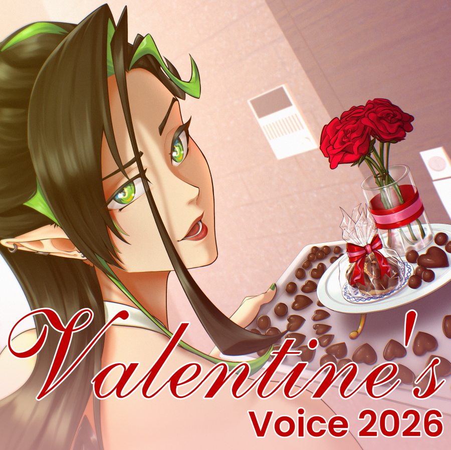 Hey Mystelings, big news: I have my first Voice Pack out now!!

It's just under four minutes long and comes with an HD wallpaper, as well as a FULL DURATION (8 minute) timelapse of how I drew it!

Are you coming to the Valentine's meetup? I hope you can all enjoy it~

Link below